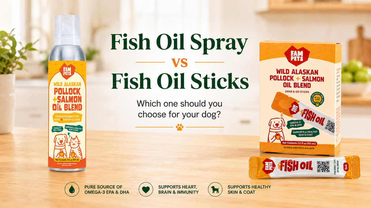Fish Oil Spray vs Fish Oil Sticks for Dogs: Which One Should You Choose?