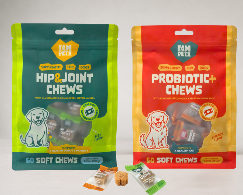 FAM Pets individually sealed soft chews