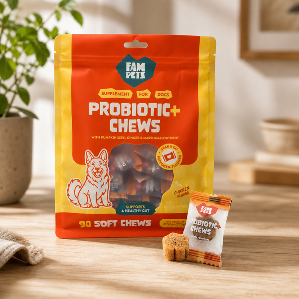 FAM Pets Probiotic+ Soft Chews for Dogs