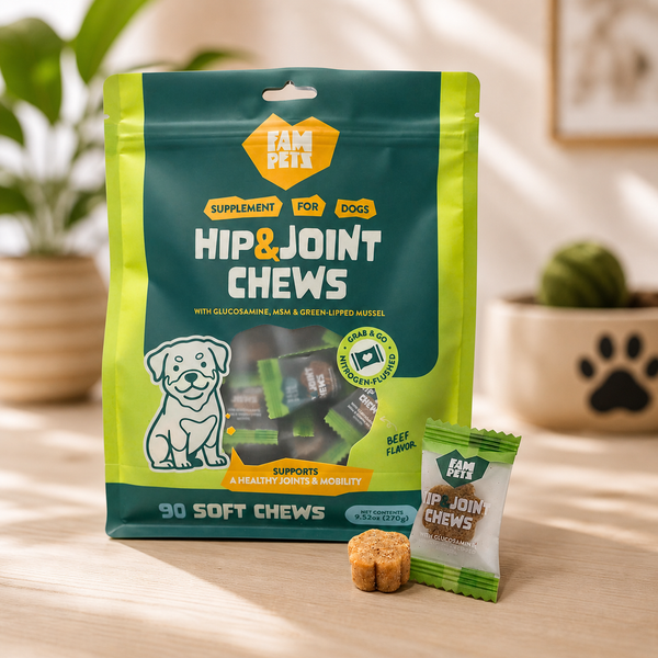 FAM Pets Hip & Joint Soft Chews for Dogs