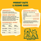 Omega 3 Fish Oil Spray for Dogs & Cats - Wild Alaskan Pollock & Salmon Blend