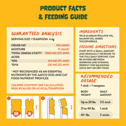 FAM Pets fish oil sticks product facts, ingredients, feeding directions and recommended dosage