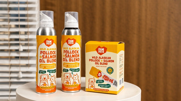 FAM Pets Omega-3 Fish Oil Spray and Sticks