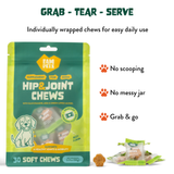 Hip & Joint Soft Chews for Dogs - Glucosamine, MSM, Chondroitin
