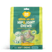 FAM Pets Hip & Joint Soft Chews for Dogs, 60-count green pouch