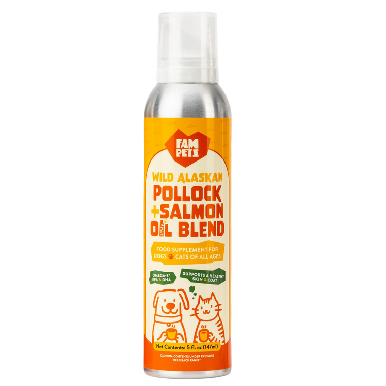 Omega 3 Fish Oil Spray for Dogs & Cats - Wild Alaskan Pollock & Salmon Blend
