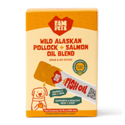 FAM Pets Omega-3 Fish Oil Sticks for Dogs, 30 single-serve sticks