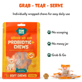 Probiotic+ Soft Chews for Dogs - Digestive Support, Gut Health