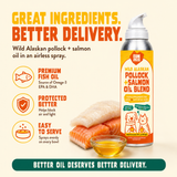 Omega 3 Fish Oil Spray for Dogs & Cats - Wild Alaskan Pollock & Salmon Blend